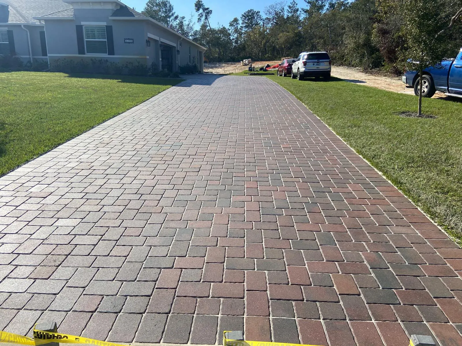 Extended Brick Blend Driveway