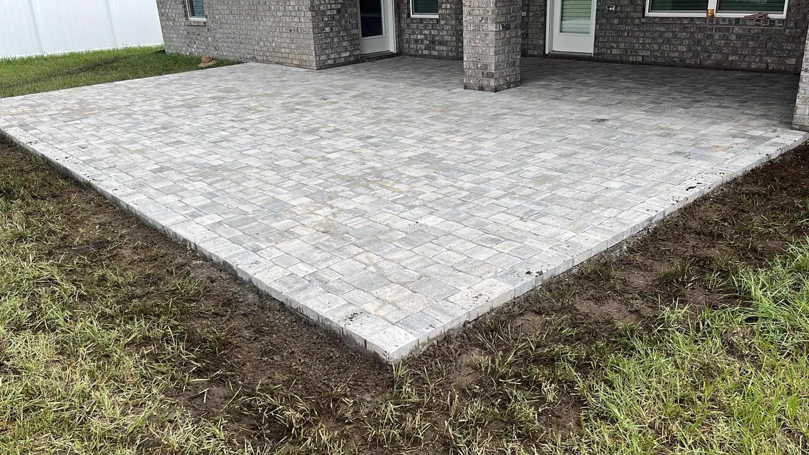 Silver Travertine Back Patio
