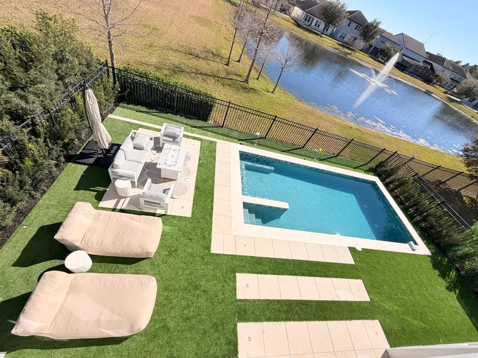 Turf Lawn, Pool & Lounge