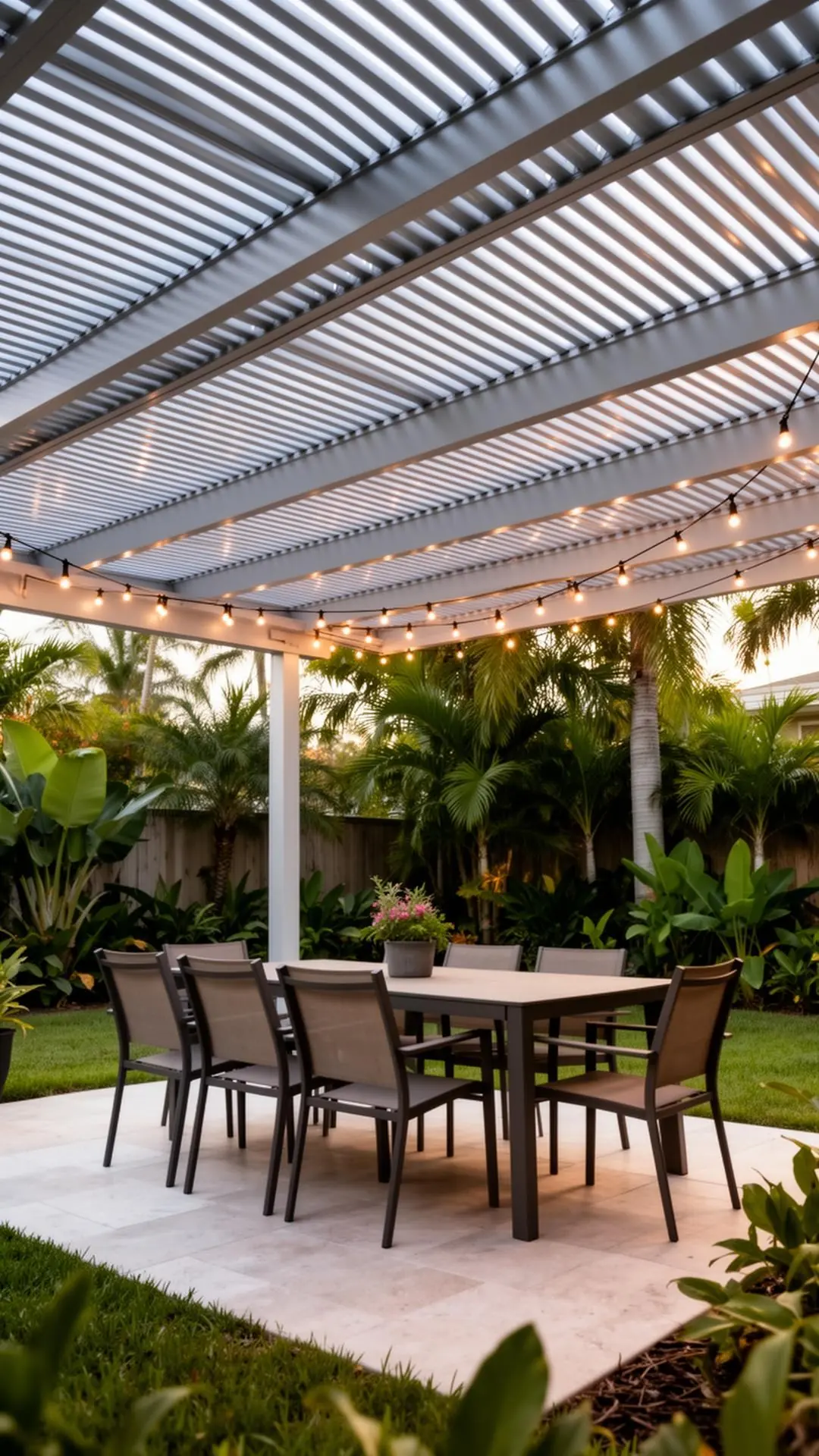 Aluminum Dining Pergola